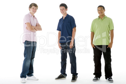 Full Length Portrait Of Teenage Boys