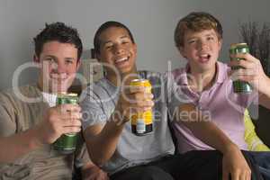 Teenage Boys Drinking Beer