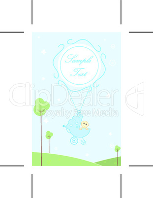 baby arrival card