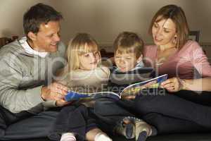 Family Reading Together