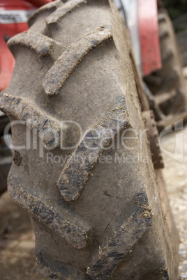 Grobes Profil eines Traktor Reifen
