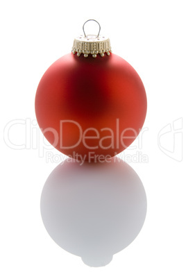 Single Red Christmas Tree Bauble