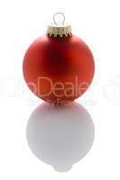 Single Red Christmas Tree Bauble