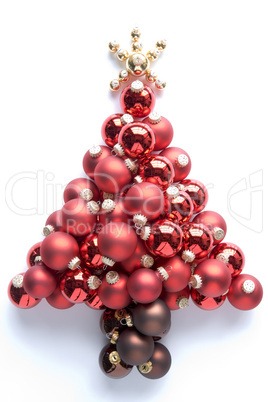 Christmas Tree Made From Baubles