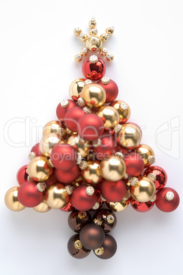 Christmas Tree Made From Baubles