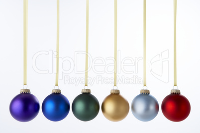 Line Of Christmas Baubles