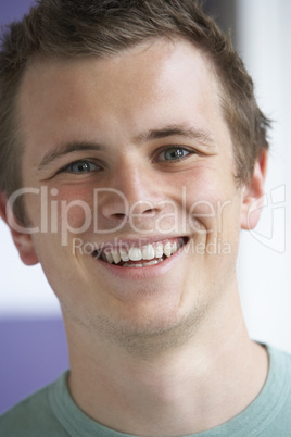 Teenage Boy Smiling