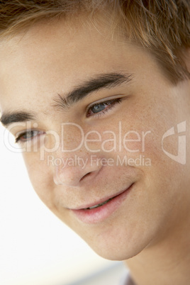 Teenage Boy Smiling