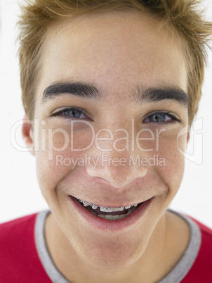 Teenage Boy Smiling