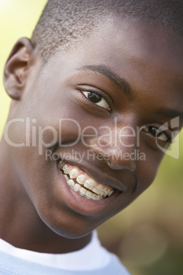 Teenage Boy Smiling