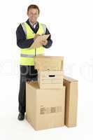 Courier Delivering Parcels