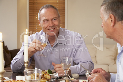 Friends At A Dinner Party