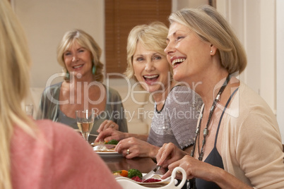 Friends At A Dinner Party