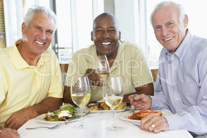 Friends Having Lunch Together At A Restaurant