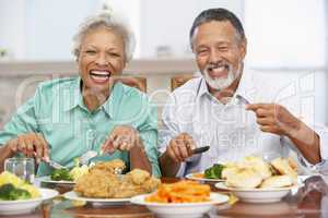 Couple Having Lunch Together At Home
