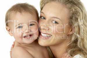 Mother And Child Smiling