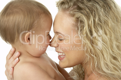 Mother And Child Smiling