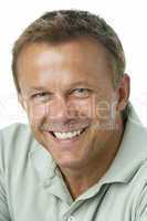 Middle Aged Man Smiling