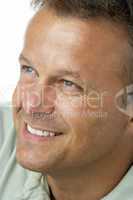 Middle Aged Man Smiling