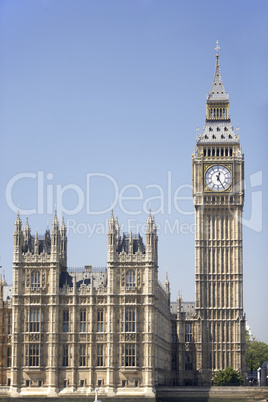 Big Ben And Houses Of Parliament, London, England