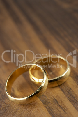 Two Wedding Rings Resting Together