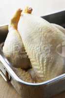 Raw Chicken In Cooking Dish