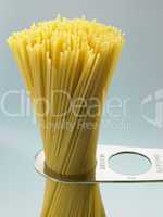 Spaghetti Pasta Being Measured
