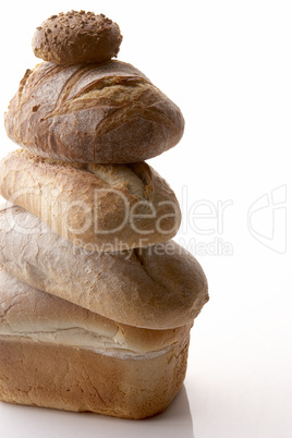 Stack Of Different Breads