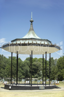 Gazebo And Deck Chairs In Hyde Park, London, England