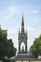 Tourists In Front Of Albert Memorial, London, England