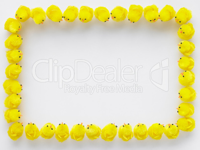 Easter Chicks Standing In A Square