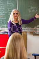 Teacher explaining