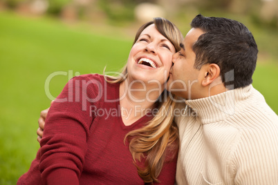 Attractive Mixed Race Couple Portrait