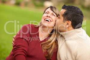 Attractive Mixed Race Couple Portrait