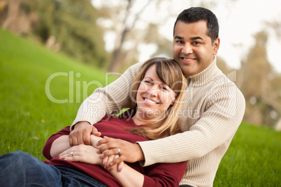 Attractive Mixed Race Couple Portrait