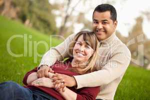Attractive Mixed Race Couple Portrait