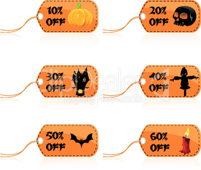 halloween discount tags