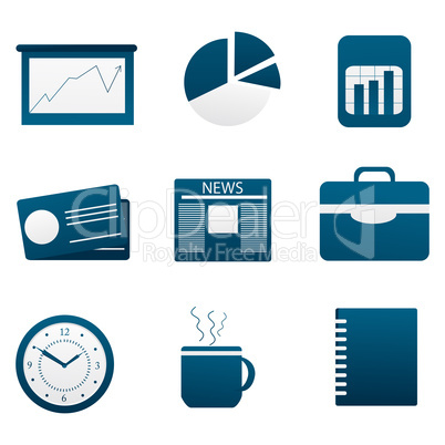 set of different business icon