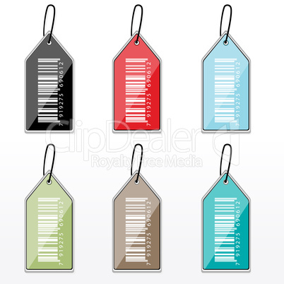 multicolor barcode tags