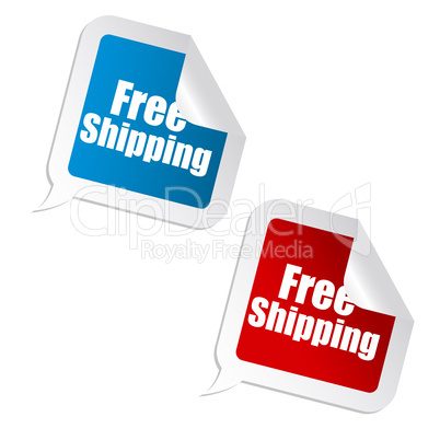 free shipping sticker