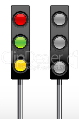 set of traffic light