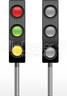 set of traffic light