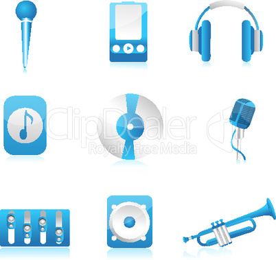 set of musicsl components