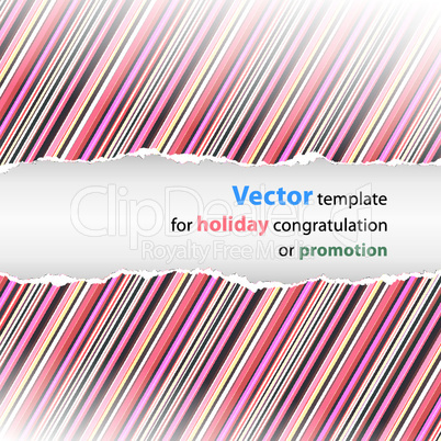 Vector style design for a holiday congratulation