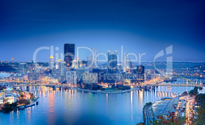 HDR image of Pittsburgh