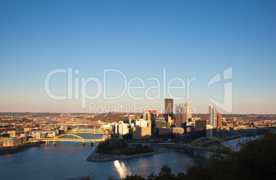 Pittsburgh at sunset