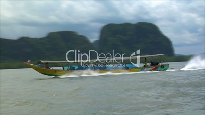 Phang Nga boat to boat shot high speed