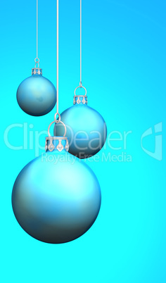 Weihnachtskugeln Hintergrund 10 cyan