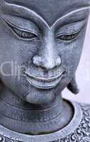 Young Buddha blue grey