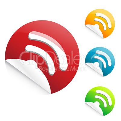 colorful rss icons